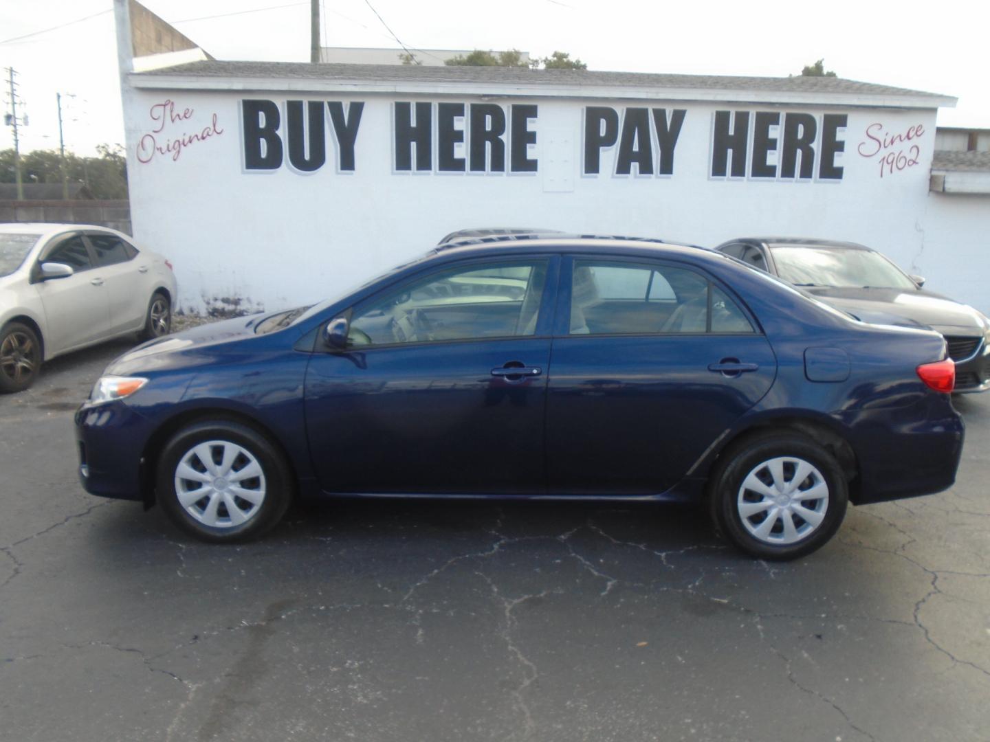 2012 Blue Toyota Corolla S 4-Speed AT (JTDBU4EE6C9) with an 1.8L L4 DOHC 16V engine, 4-Speed Automatic transmission, located at 6112 N Florida Avenue, Tampa, FL, 33604, (888) 521-5131, 27.954929, -82.459534 - Photo#0